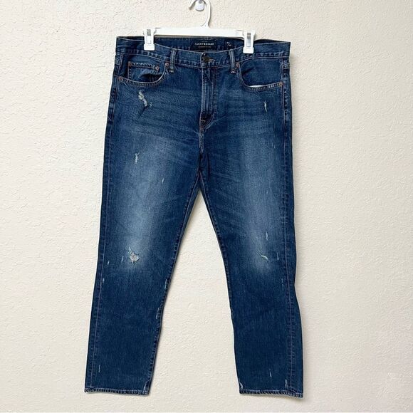 Lucky Brand Men's Denim Jeans 221 Straight Blue Denim Size 36x32